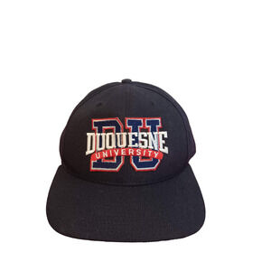 University Square Black Duquesne Dukes Football Snapback Men's Cap Hat One Size